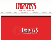 Tablet Screenshot of dimmeys.com.au